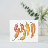 Zoete paprika's briefkaart (Staand voorkant)
