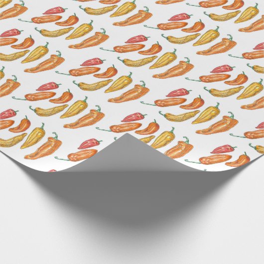 Zoete paprika's cadeaupapier (Hoek)