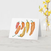 Zoete paprika's kaart (Gele Bloem)