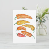 Zoete paprika's kaart (Staand voorkant)