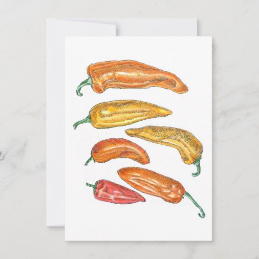 Zoete paprika's kaart (Voorkant)