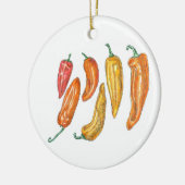 Zoete paprika's keramisch ornament (Links)