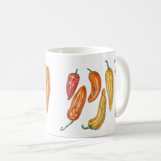 Zoete paprika's koffiemok (Voorkant rechts)