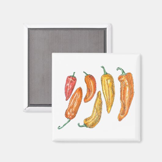 Zoete paprika's magneet (Voorkant / Achterkant)