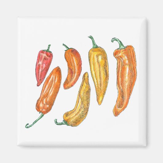 Zoete paprika's magneet (Voorkant)