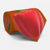 Zoete Paprika's Tuingroenten Stropdas (Opgerold)