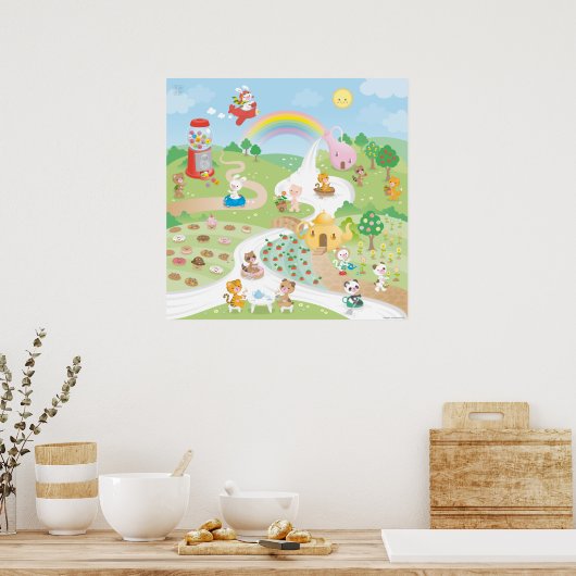 Zoete paradijs poster (Keuken)