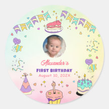 Zoete Pastel Baby Jongen 1e Verjaardag Foto