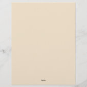Zoete Pastel Bloemen Briefpapier Briefhoofd (Achterkant)