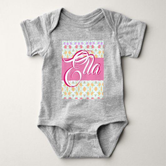 Zoete pastel en grijs romper (Voorkant)