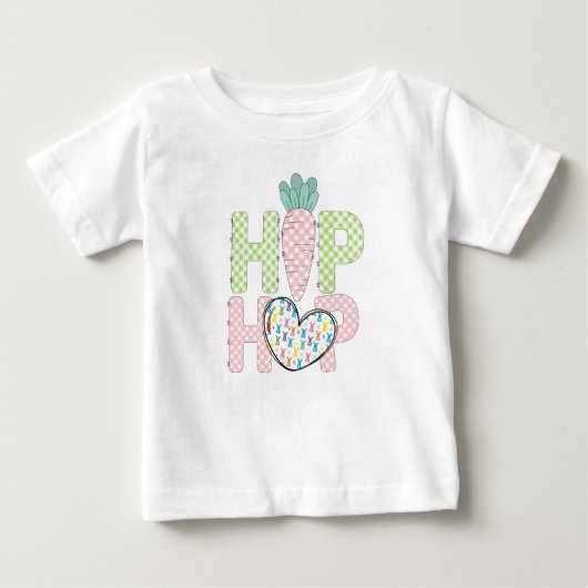 Zoete Pastel Hip Hop 1e Pasen Baby T-Shirt (Voorkant)