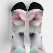 Zoete Pastel Kawaii Kitten Pasen Eieren Sokken (Top)