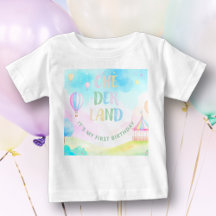 Zoete pastel onederland waterverf 1e verjaardag 