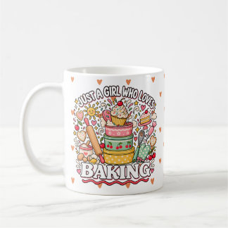 Zoete Pastelkleurige Kersencake Doodle voor Bakmoe Koffiemok