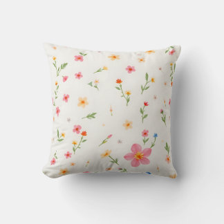 Zoete Pastelkleurige Wilde Bloemen Strooi Accent K Kussen