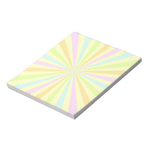Zoete Pastels Draaiend Wiel Uitbarsting Notitieblok