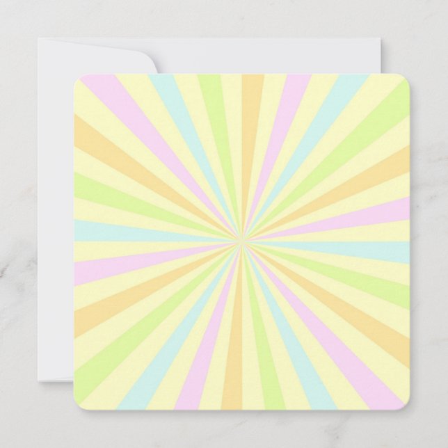 Zoete pastels draaiende wiel barst uit (Voorkant)
