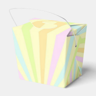 Zoete pastels draaiende wiel barst uit bedankdoosjes