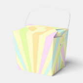 Zoete pastels draaiende wiel barst uit bedankdoosjes (Voorkant Zijde)