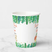 Zoete peach boys 1e verjaardag papieren bekers (Links)