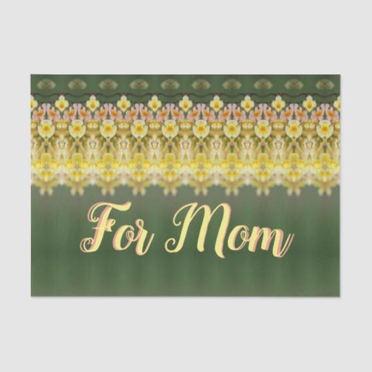 Zoete peach en Butter Yellow Tissuepapier (Voorkant)