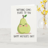 Zoete Peer Moederdag kaart (Gele Bloem)