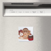 Zoete peperkoek in Teacup Magneet (Insitu (Vaatwasser))