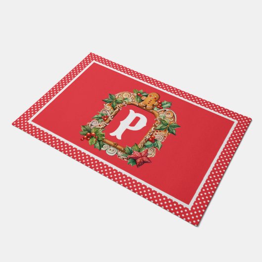 Zoete peperkoek Monogram Deurmat (Schuin)