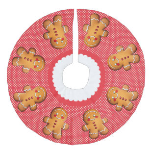 Zoete peperkoek Monogram Imitatie Linnen Kerstboom Kleed