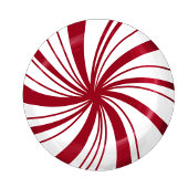 Zoete pepermunt kerst picknick Borden Papieren Bordje