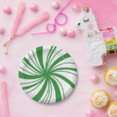 Zoete pepermunt kerst picknick Borden Papieren Bordje (Feest)