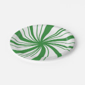 Zoete pepermunt kerst picknick Borden Papieren Bordje (Gekanteld)