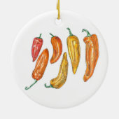 Zoete Pepers Keramisch Ornament (Achterkant)