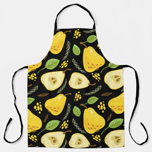 Zoete peren: Overlappend fruitontwerp Schort (Voorkant)