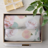 ZOETE PERZIK Bloemige Verjaardag Bruidsshower Tissuepapier (Geschenk)