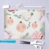 ZOETE PERZIK Bloemige Verjaardag Bruidsshower Tissuepapier (Craft)