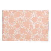 Zoete perzik bloesem bloemen kussensloop (Achterkant-Links)