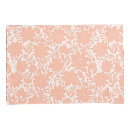 Zoete perzik bloesem bloemen kussensloop (Voorkant-Rechts)