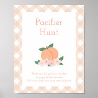 zoete perzik | Fopspeen Hunt Baby shower Spel