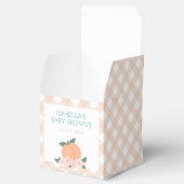 Zoete perzik & gingham bedankdoosjes (Geopend)