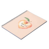 Zoete Perzik Hart Fruit Notitieboek (Linkerzijde)