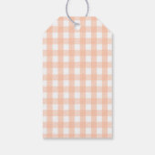 Zoete Perzik Verjaardags Cadeautag Cadeaulabel (Achterkant)
