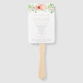 Zoete perziken zuidelijke bruiloft ceremonie progr handwaaier (Voorkant)