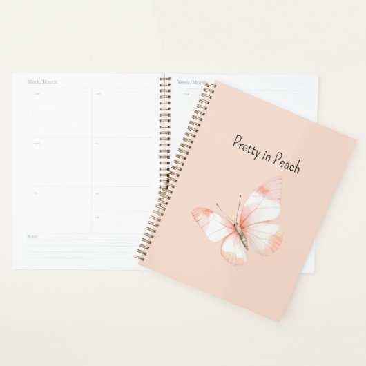 Zoete Perzikvlinder Planner (Display)