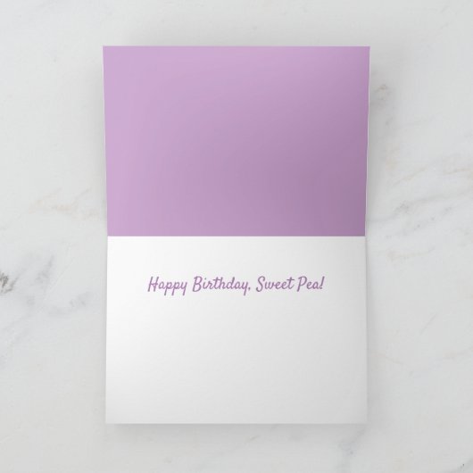 Zoete peul en regen vallen op zaterdag kaart (Binnen)