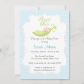 Zoete peul in een pod babyjongen - Uitnodiging (Voorkant)