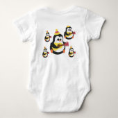 Zoete Pinguïn Baby Body Romper (Achterkant)