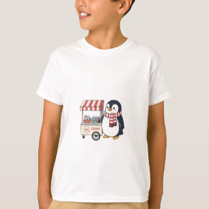 Zoete Pinguïn Ijs Kar Kinderen T-shirt