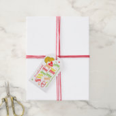 Zoete Pittige Fiesta Bruiloft Favorietjes Cadeaulabel (Met Touw)