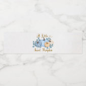 Zoete pompoen is op weg waterfles label etiket (Enkel label)